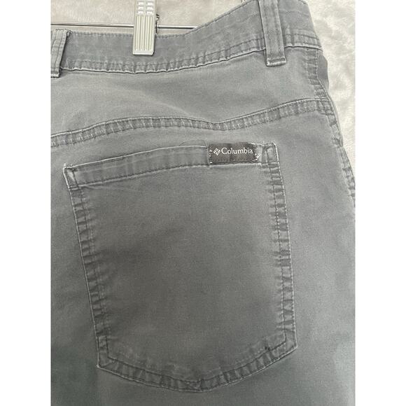 Columbia Regular Fit Mens Gray Pants 34x32 Casual Outdoors Cotton Blend Stretch - Picture 11 of 13
